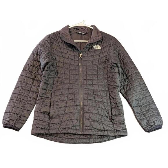 The North Face Girl's (18)XL Black Quilted Thermo Ball Insulated Jacket - Picture 1 of 9